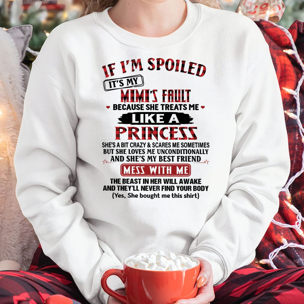 SI ESTOY CONSENTIDA ES CULPA DE MI MIMI ♥ PORQUE ME TRATA ♥ COMO A UNA PRINCESA - De la abuela para la nieta - NGHL00