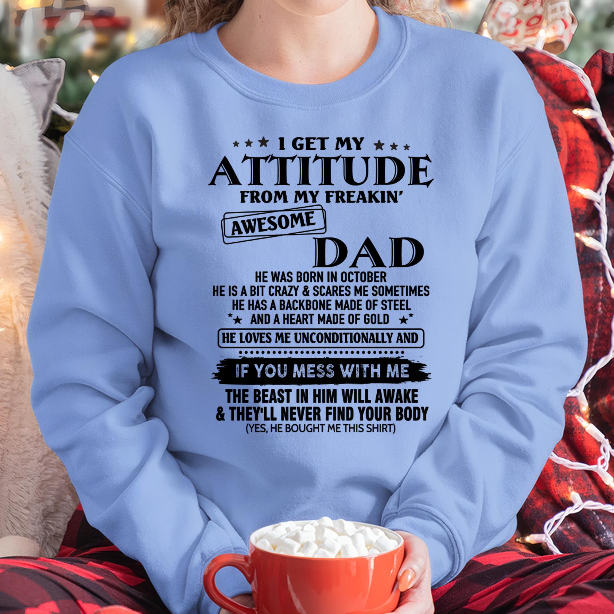October - Gift For Son and Daughter From Dad - NGHL10 - (SKU-TDADC-10)
