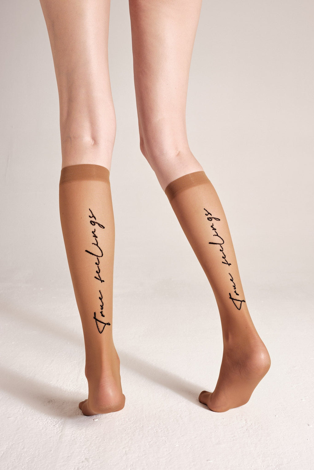 Medias altas de fantasía Conte True Love - Banda elástica y diseño estampado