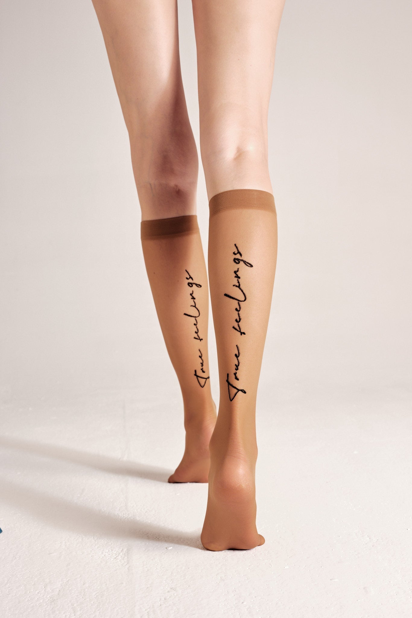 Medias altas de fantasía Conte True Love - Banda elástica y diseño estampado