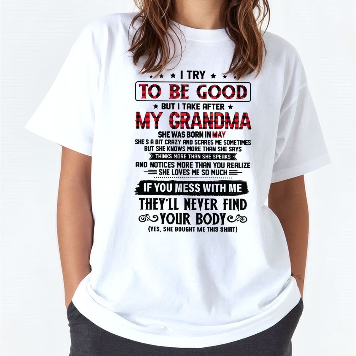 INTENTO SER BUENA PERO ME PAREZCO A MI ABUELA - De la abuela para la nieta - NGHL05 (SKU07-102-05)