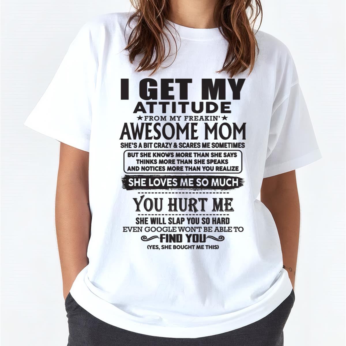 Gracias Mamá - OBTENGO MI ACTITUD DE MI SÚPER IMPRESIONANTE MAMÁ - Regalo de Mamá para Hijo e Hija - NGHL00 (SKU-TMD-00)