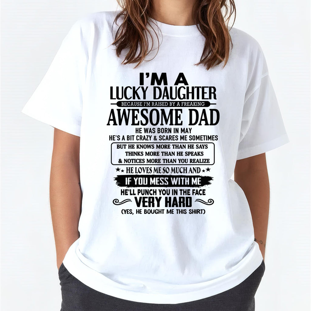 Mayo - Soy una Hija Afortunada - Regalo para Hija de Papá - NGHL05 (SKU-TLUCKYDD-05)