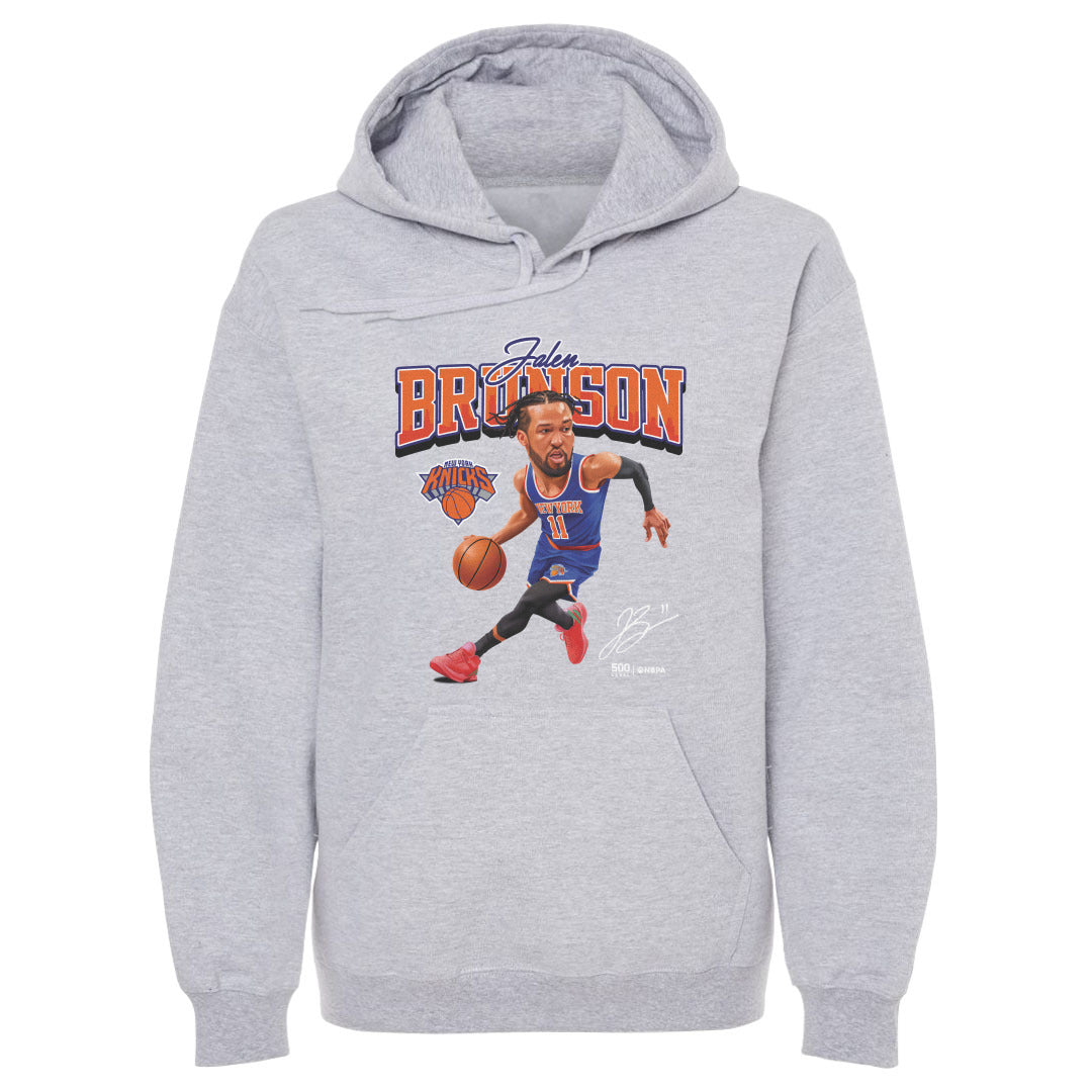 Jalen Brunson New York Knicks Caricature WHT