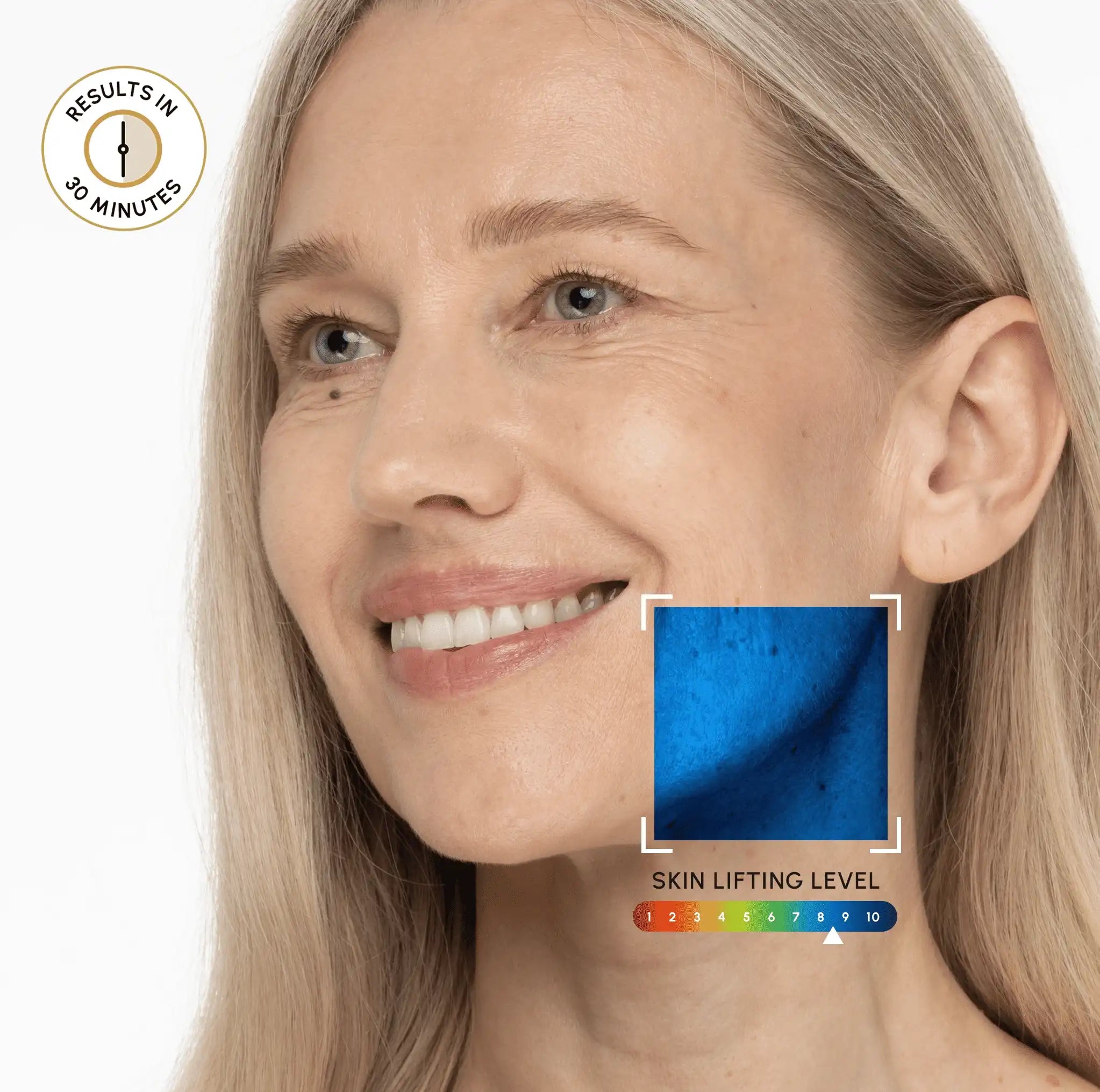 Mascarilla tensora de oro 24K para barbilla y mandíbula