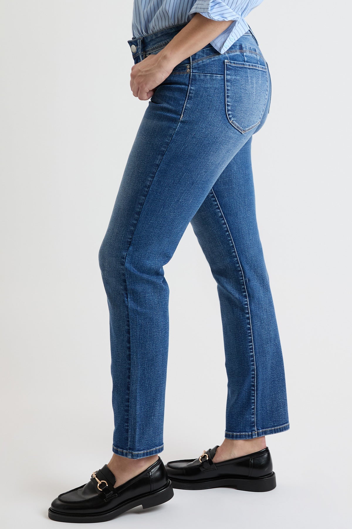 Vaqueros rectos de tiro alto Curve Confidence para mujer