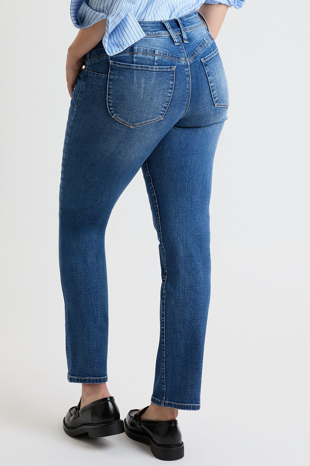 Vaqueros rectos de tiro alto Curve Confidence para mujer