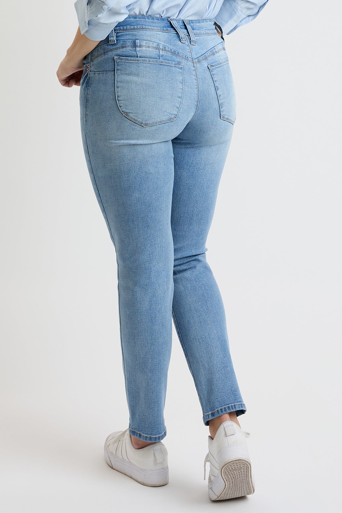 Vaqueros rectos de tiro alto Curve Confidence para mujer