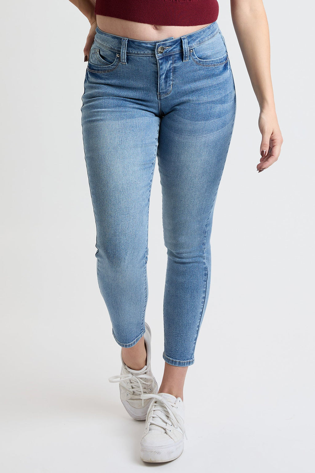 Vaqueros ajustados de tiro alto Curve Confidence para mujer
