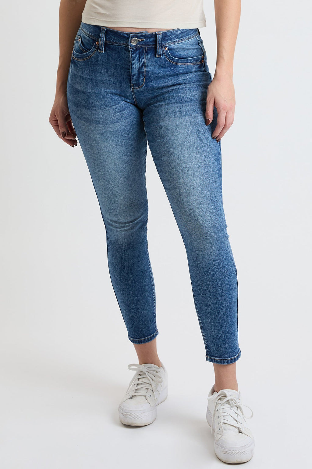 Vaqueros ajustados de tiro alto Curve Confidence para mujer