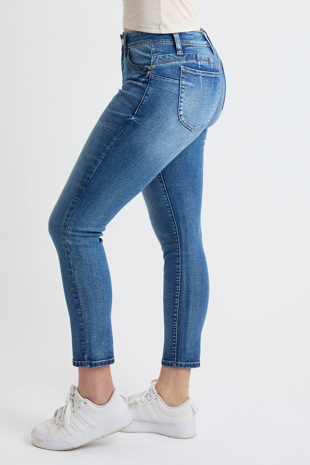 Vaqueros ajustados de tiro alto Curve Confidence para mujer