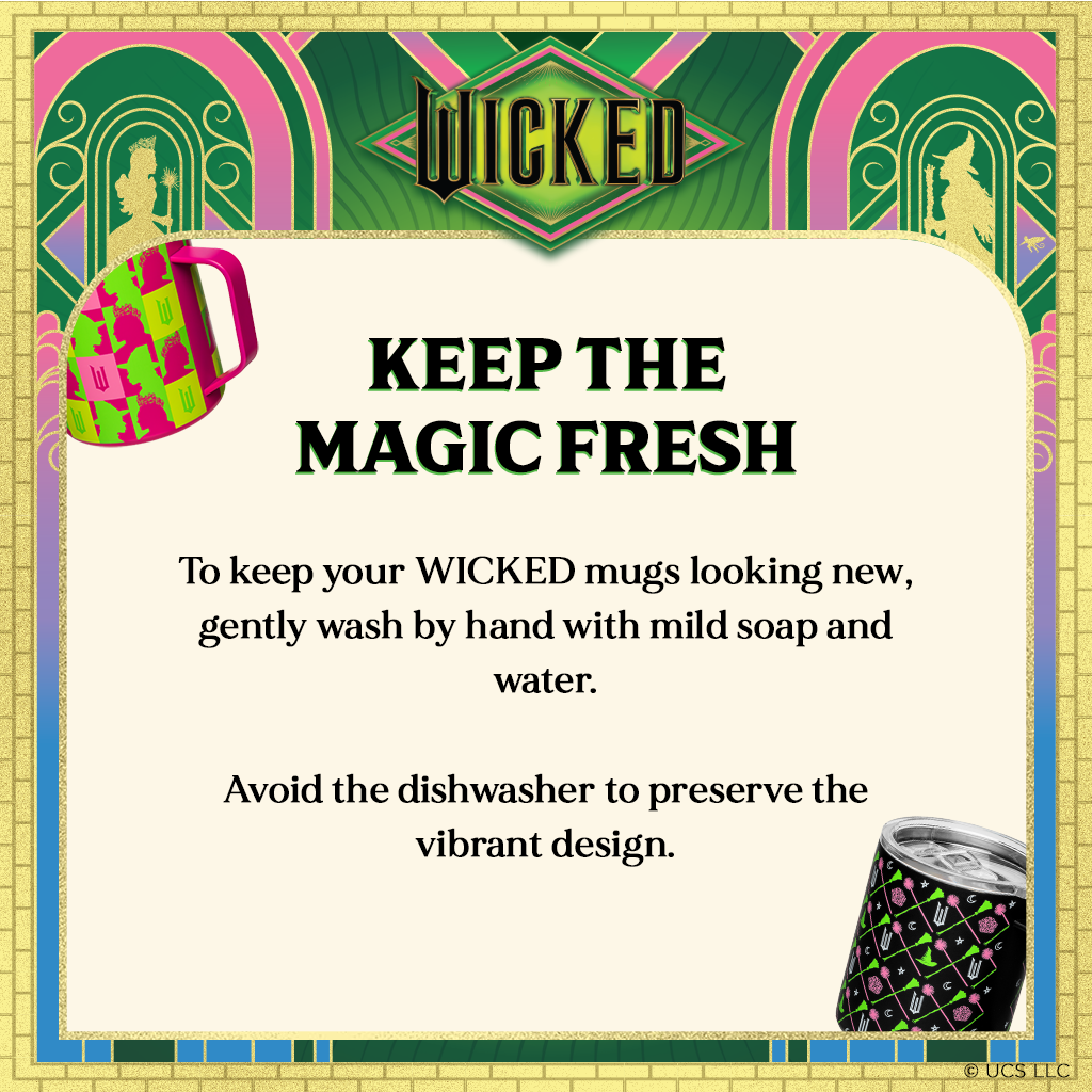 Taza de campamento Wicked de acero inoxidable negro - 355 ml
