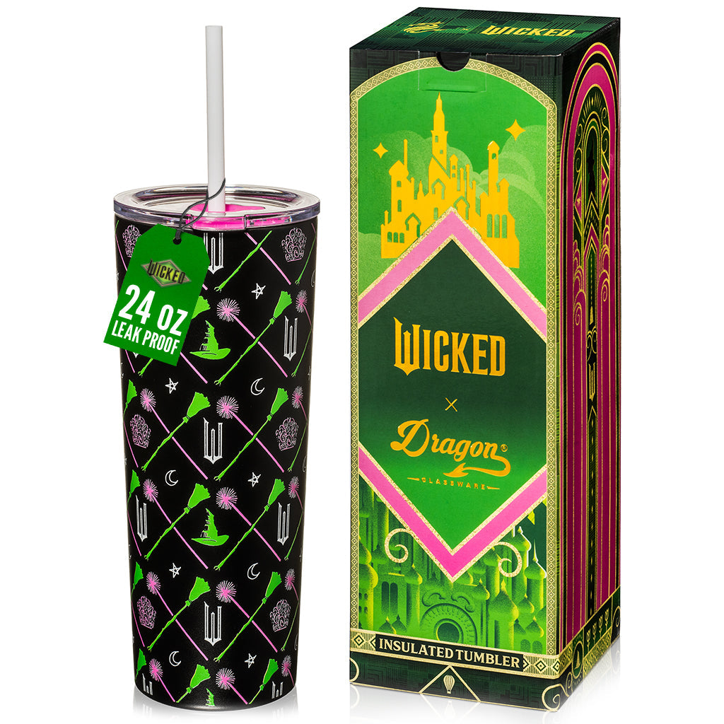 Vaso de "WICKED" Elphaba y Glinda
