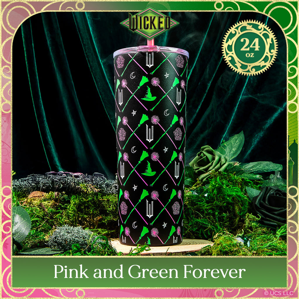 Vaso de "WICKED" Elphaba y Glinda