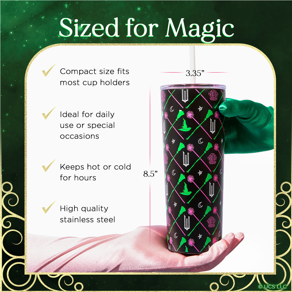 Vaso de "WICKED" Elphaba y Glinda