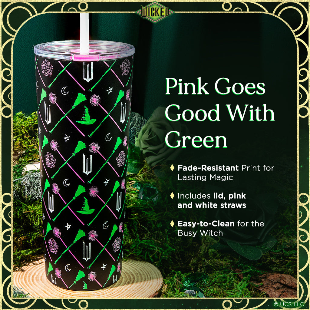 Vaso de "WICKED" Elphaba y Glinda