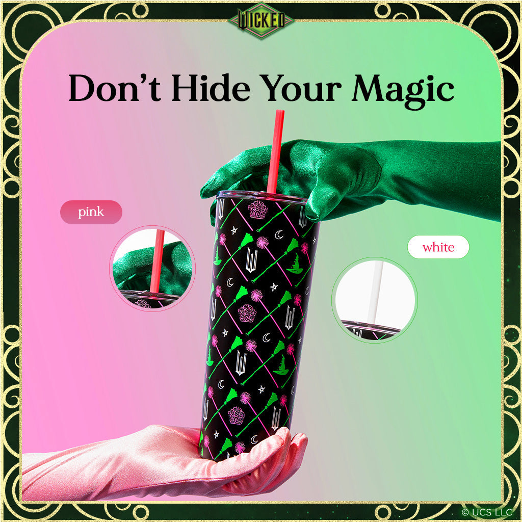 Vaso de "WICKED" Elphaba y Glinda