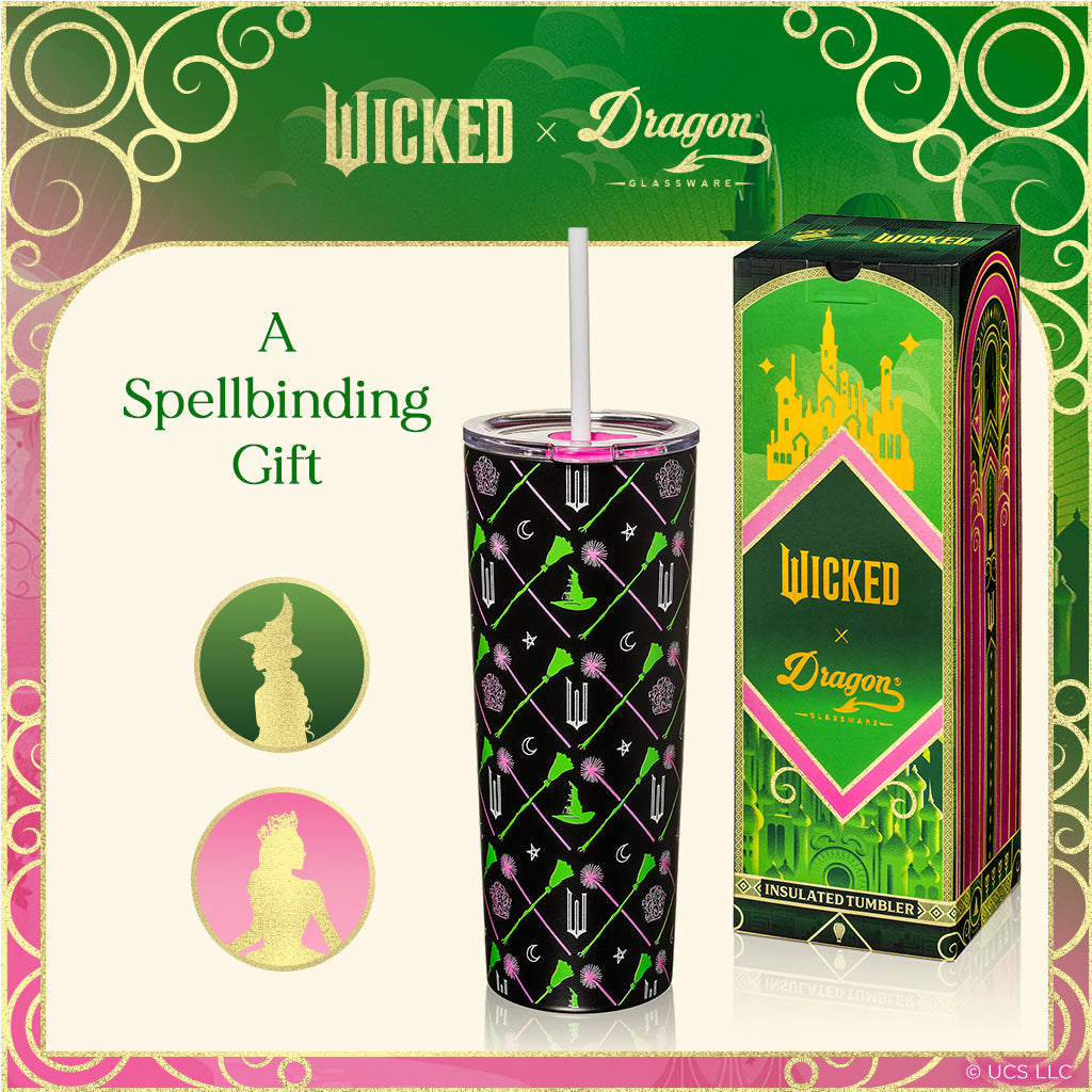 Vaso de "WICKED" Elphaba y Glinda