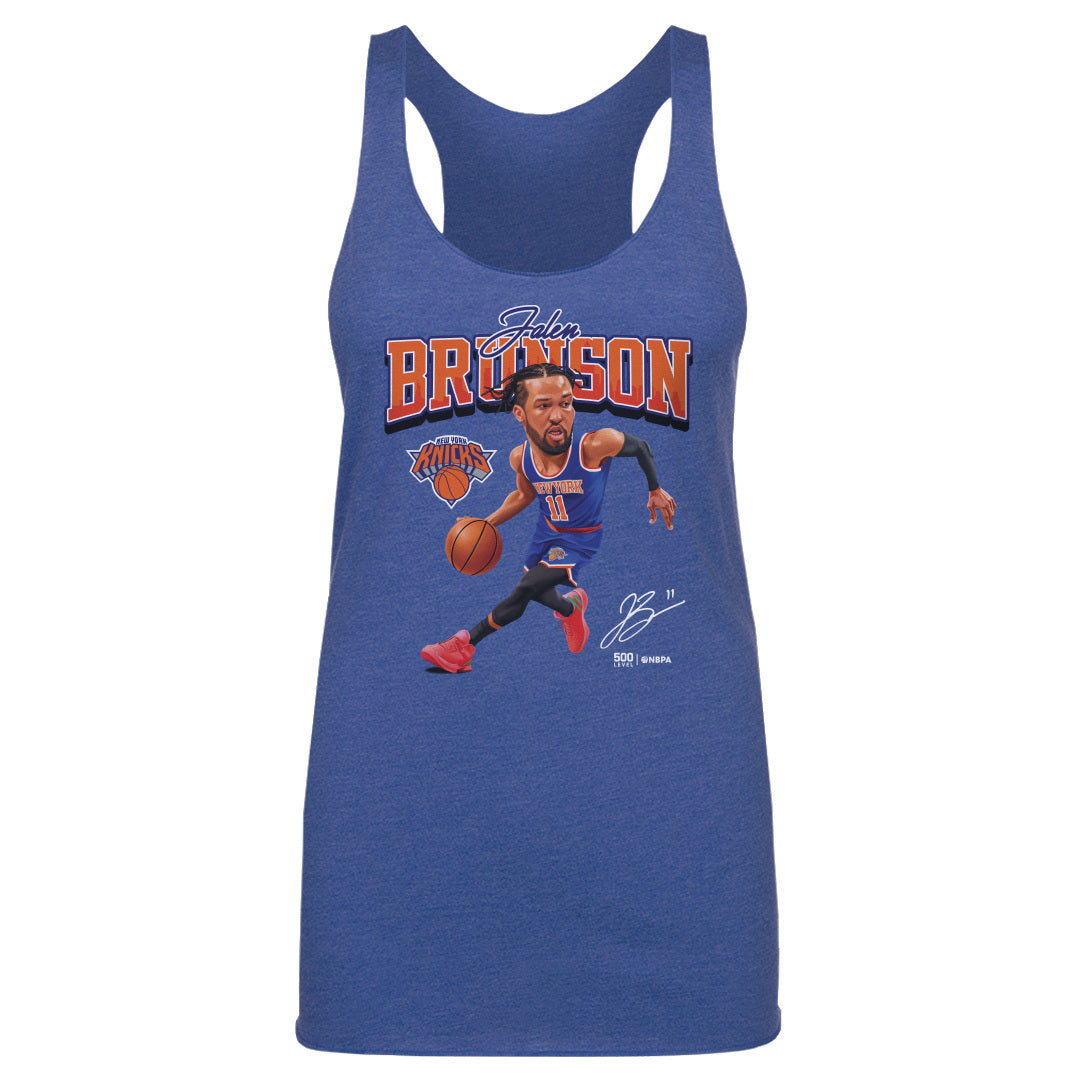 Jalen Brunson New York Knicks Caricature WHT
