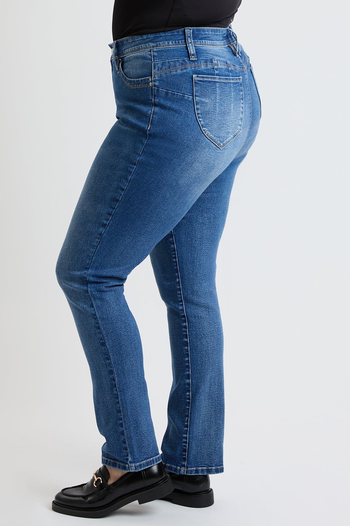 Jeans rectos de tiro alto para mujer Plus Curve Confidence