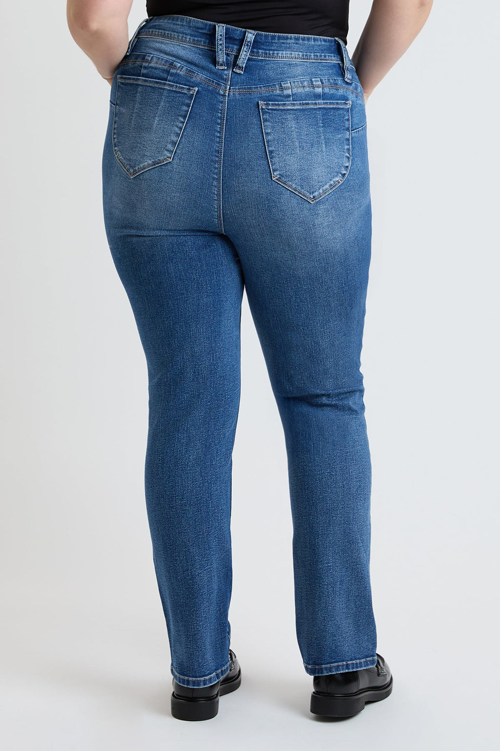Jeans rectos de tiro alto para mujer Plus Curve Confidence