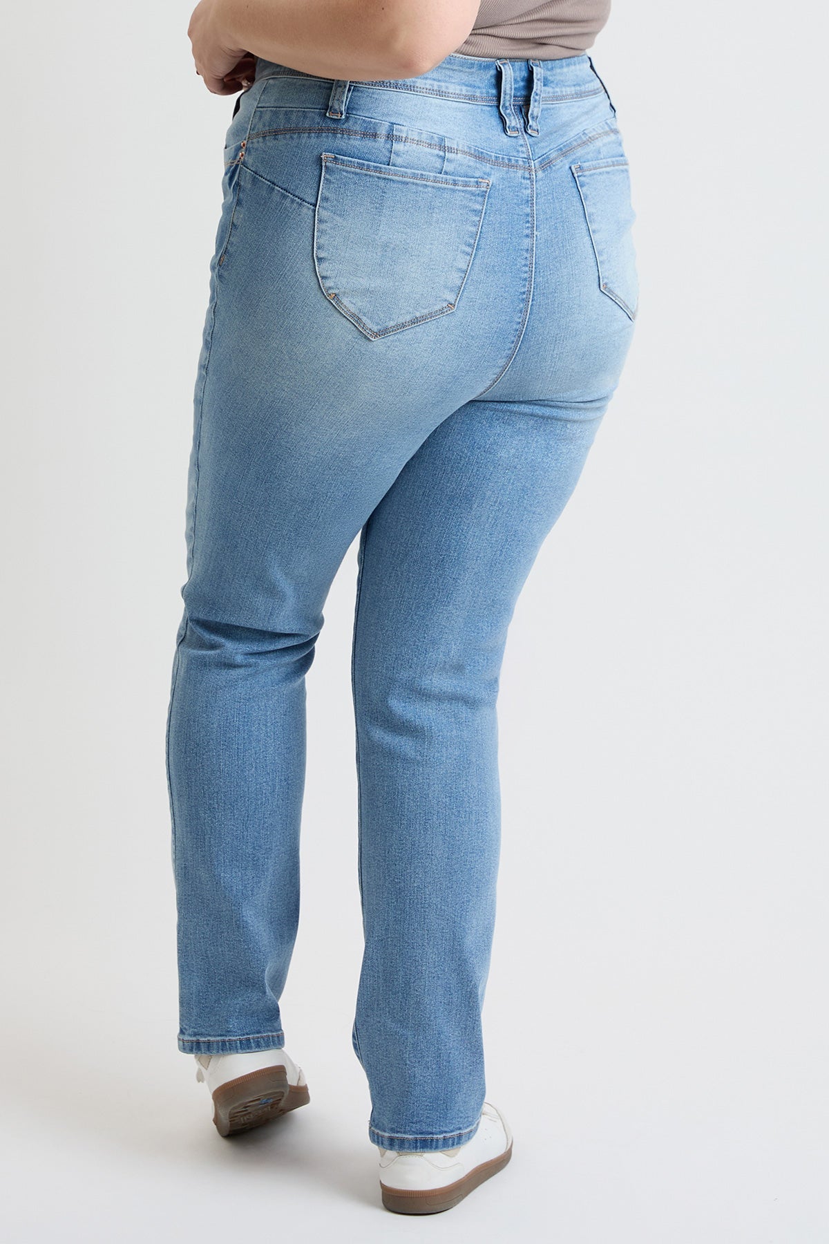 Jeans rectos de tiro alto para mujer Plus Curve Confidence