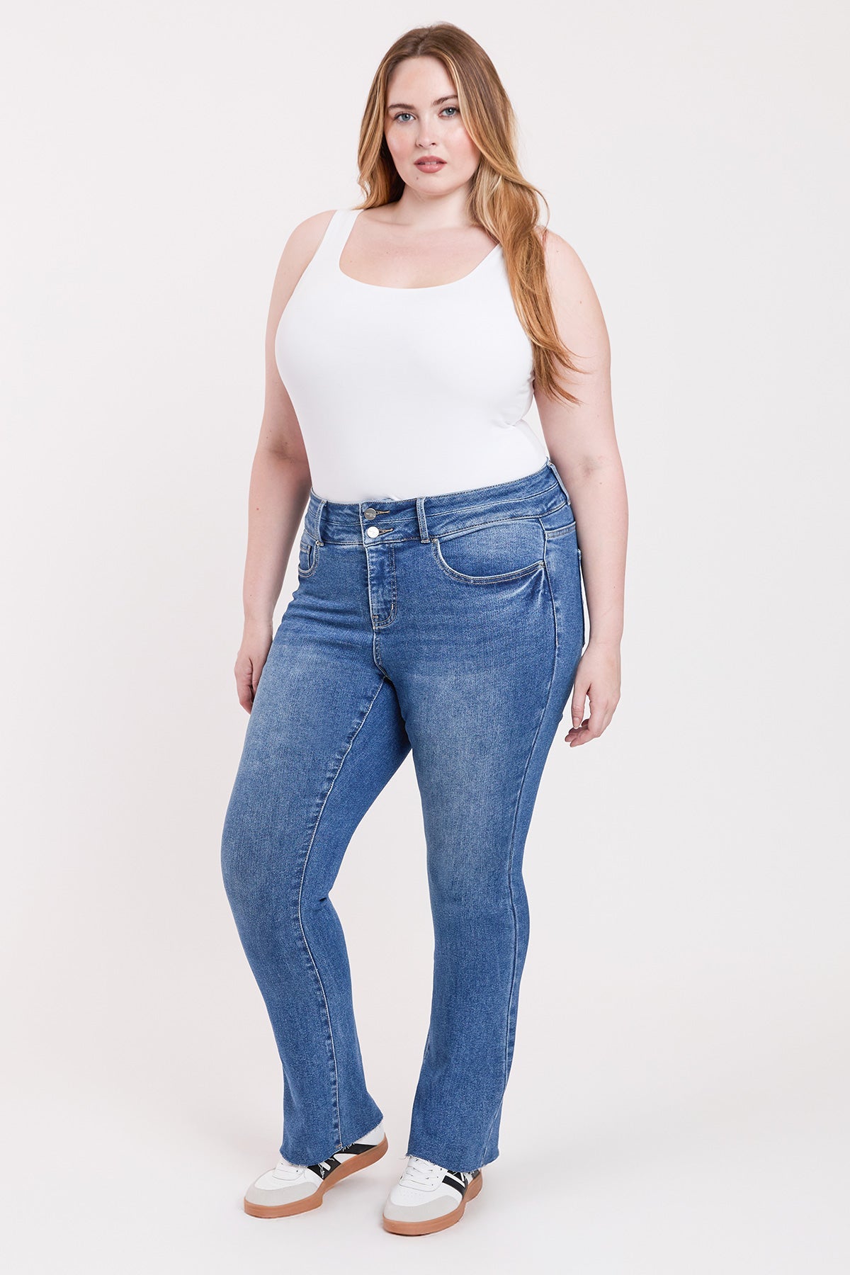 Women's Plus Premium Stretch High Rise Bootcut Jeans