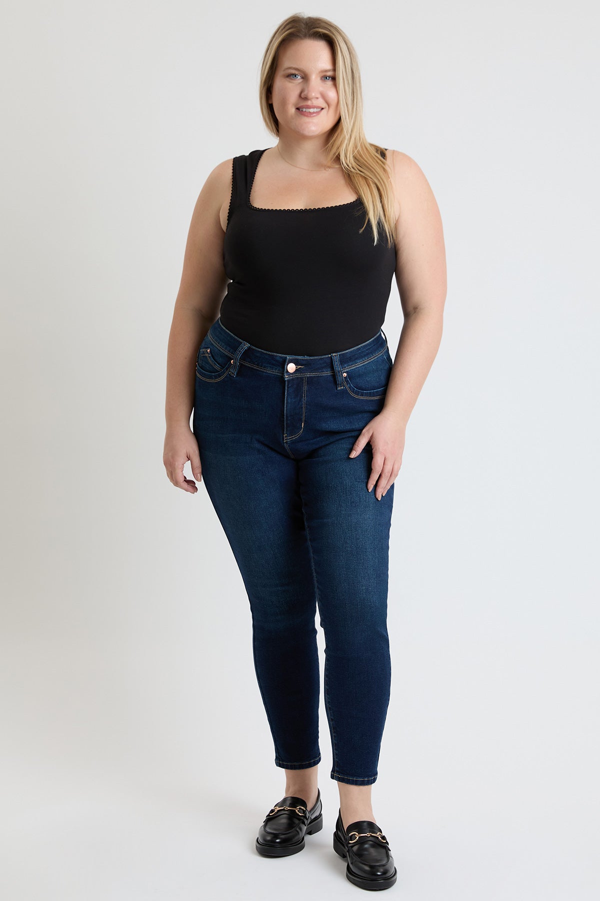 Women's Plus High Rise Curve Confidence  Skinny Jeans