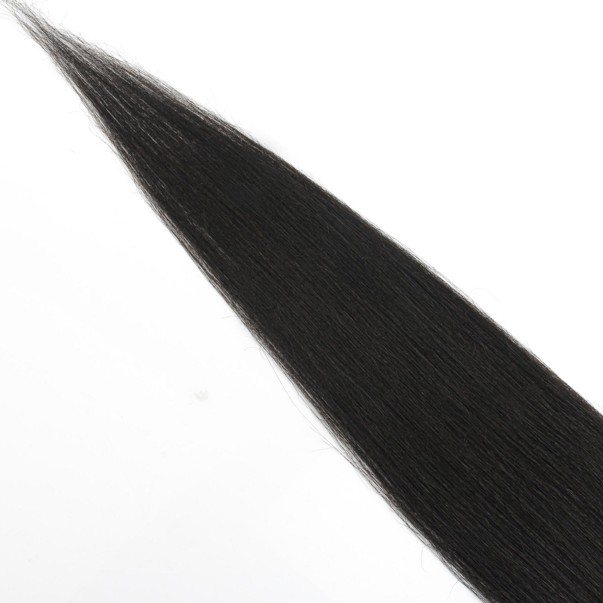 Cierre de cabello humano de encaje transparente 2x6 liso Yaki