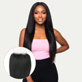Cierre de cabello humano Yaki Liso 4x4 de encaje transparente
