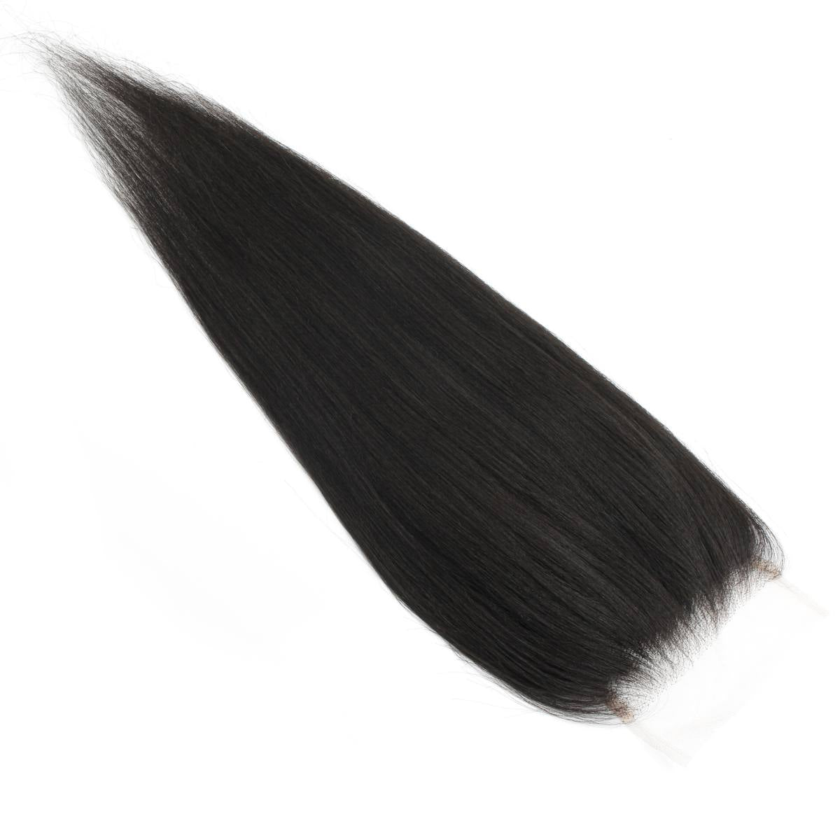 Cierre de cabello humano con encaje HD 5x5 Liso Yaki
