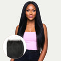 Cierre de cabello humano con encaje HD 5x5 Liso Yaki