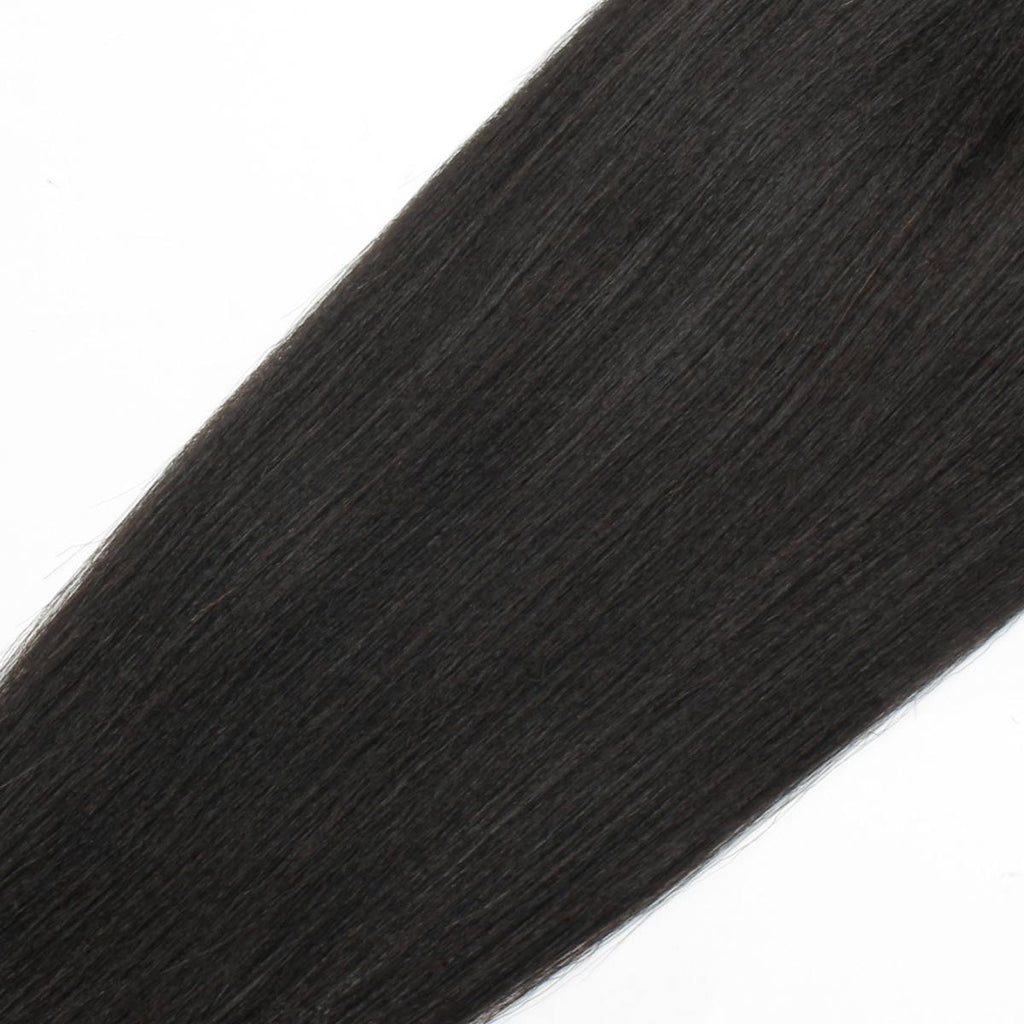 Cierre de cabello humano con encaje HD 5x5 Liso Yaki