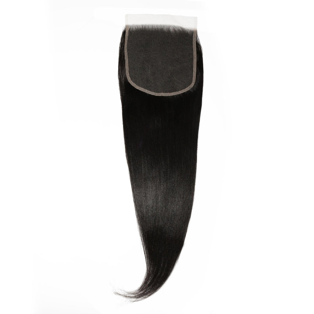 Cierre de cabello humano Yaki Liso 6x6 HD Lace