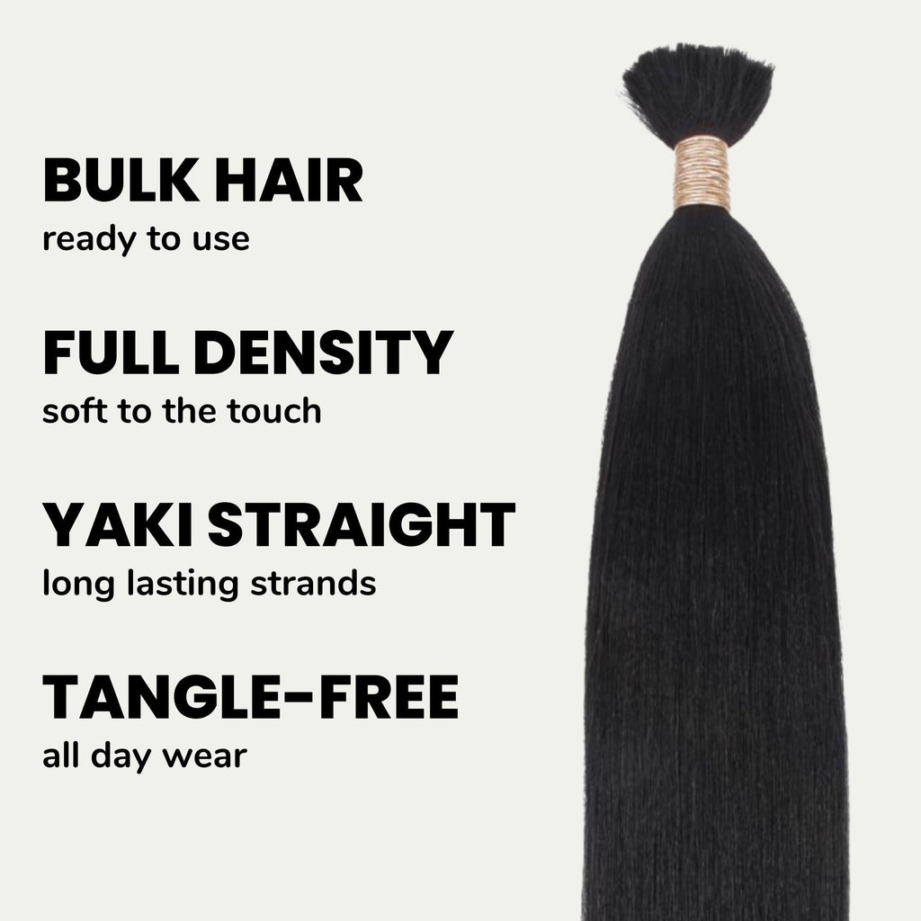 Pelo para trenzar Yaki Liso a Granel 100% Humano
