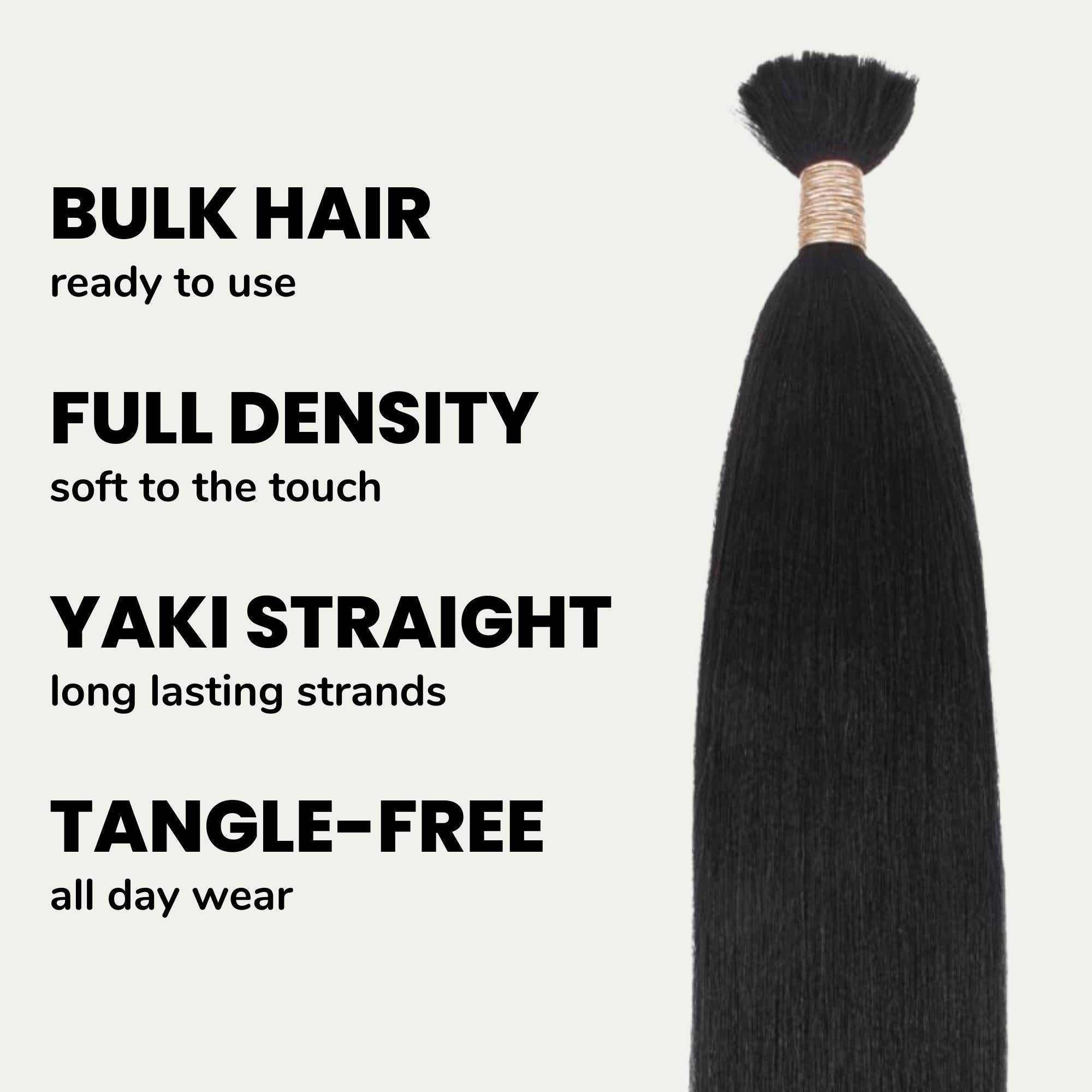 Pelo para trenzar Yaki Liso a Granel 100% Humano
