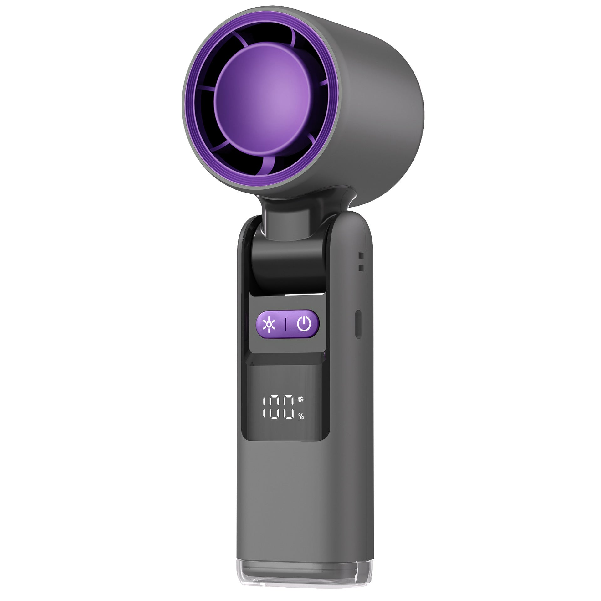 Turbo Handheld Fan — Multi-Speed, Digital Display, Optional Cooling
