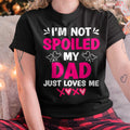 No soy mimada, mi papá solo me ama, camiseta para niñas - Regalo para hija de papá - Sudadera con capucha NGHL00 (SKU-T1410DD-A11)
