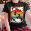 Camiseta retro "Impresionante como mi hija" para el Día del Padre - Regalo para hija de papá - Sudadera con capucha NGHL00 (SKU-T1410DD-A01)