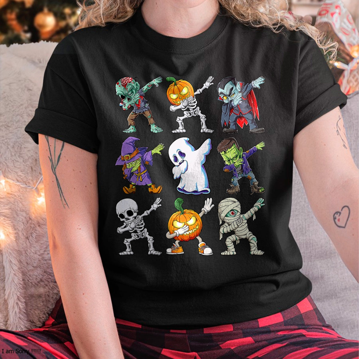 Camiseta de Halloween para niños con estampado de esqueleto, zombi, calabaza, momia y dabbing - Camiseta/Sudadera unisex de Halloween - NGHL00