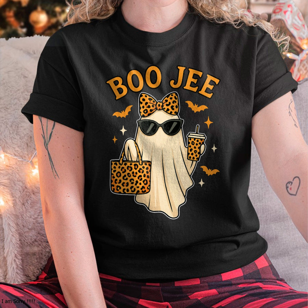 Camiseta de Halloween de Fantasma Boojee para Mujer y Niña - Camiseta de Fantasma Boo JEE para Niños - Camiseta/Sudadera con Capucha Unisex de Halloween - NGHL00