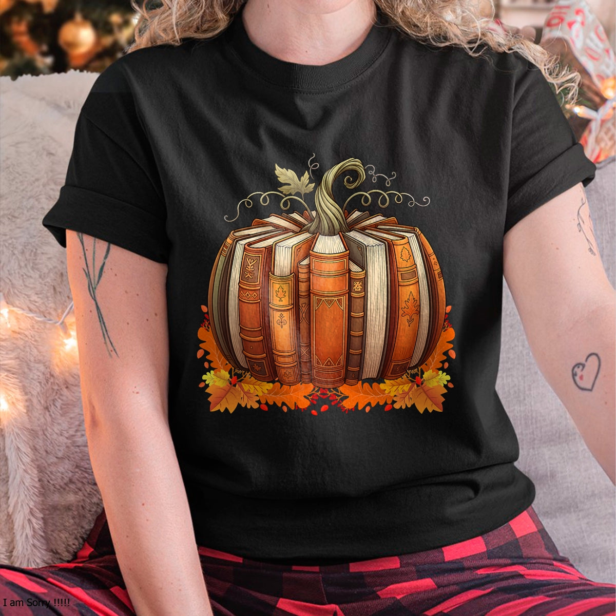Camiseta Fall Book Pumpkin Retro Reading Teacher Books Lover - Camiseta/Sudadera con capucha unisex de Halloween - NGHL00