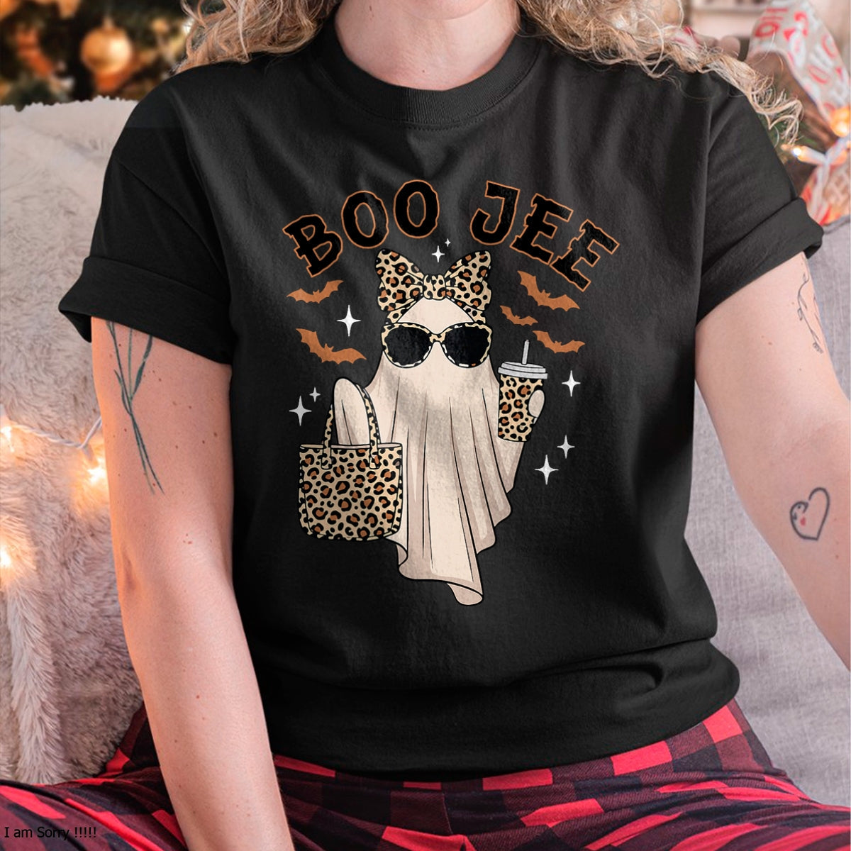 Camiseta Boo JEE Boujee con Fantasma Rosa para Halloween y Vibras de Octubre - Camiseta/Sudadera Unisex de Halloween - NGHL00 (Copia) (Copia) (Copia)
