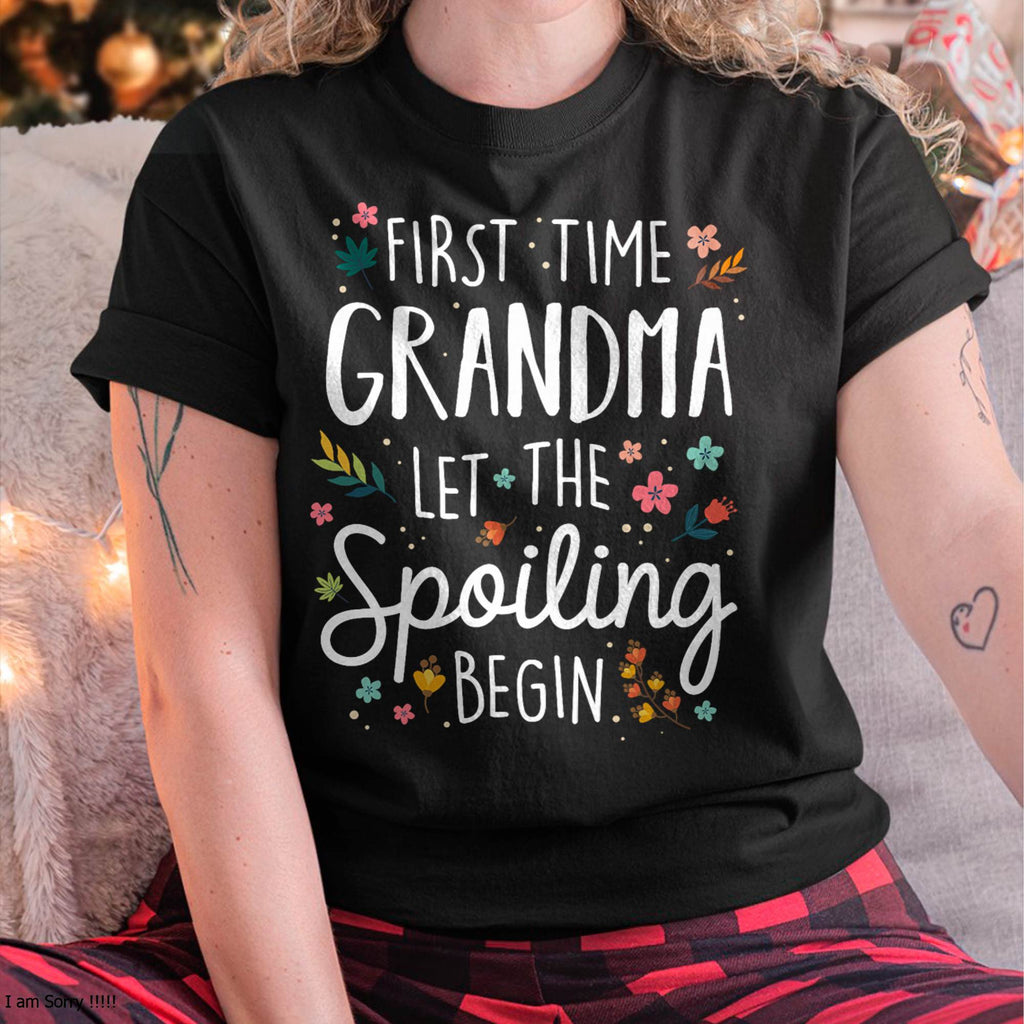 CAMISETA DE ABUELA PRIMERIZA – REGALO PERFECTO PARA NUEVAS ABUELAS - NGHL00 (SKU8-GRA00)