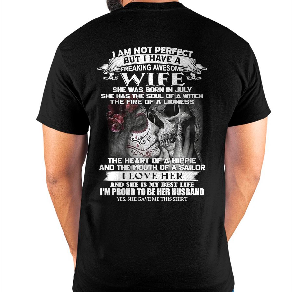 Julio - No Soy Perfecto, Pero Tengo Una Esposa Increíble - Regalo de Esposa Para Esposo - NGHL07 (SKU06-31-07)