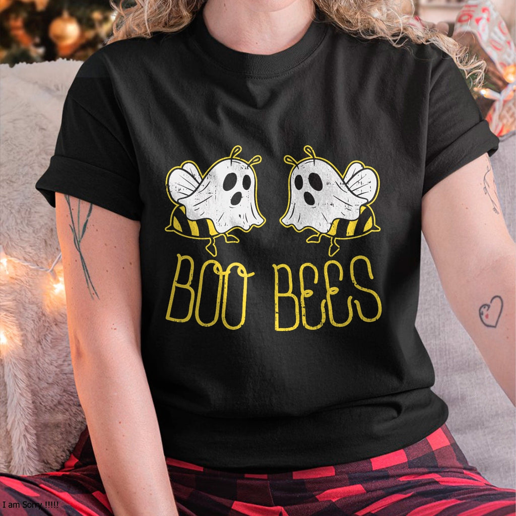 Disfraz divertido de Halloween para parejas de Boo Bees para mujer, camiseta para mujer - Camiseta/Sudadera unisex de Halloween - NGHL00