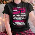 Camiseta "No soy una hija perfecta, pero mi papá loco me ama" - Regalo para hija de papá - Sudadera con capucha NGHL00 (SKU-T1410DD-A10)