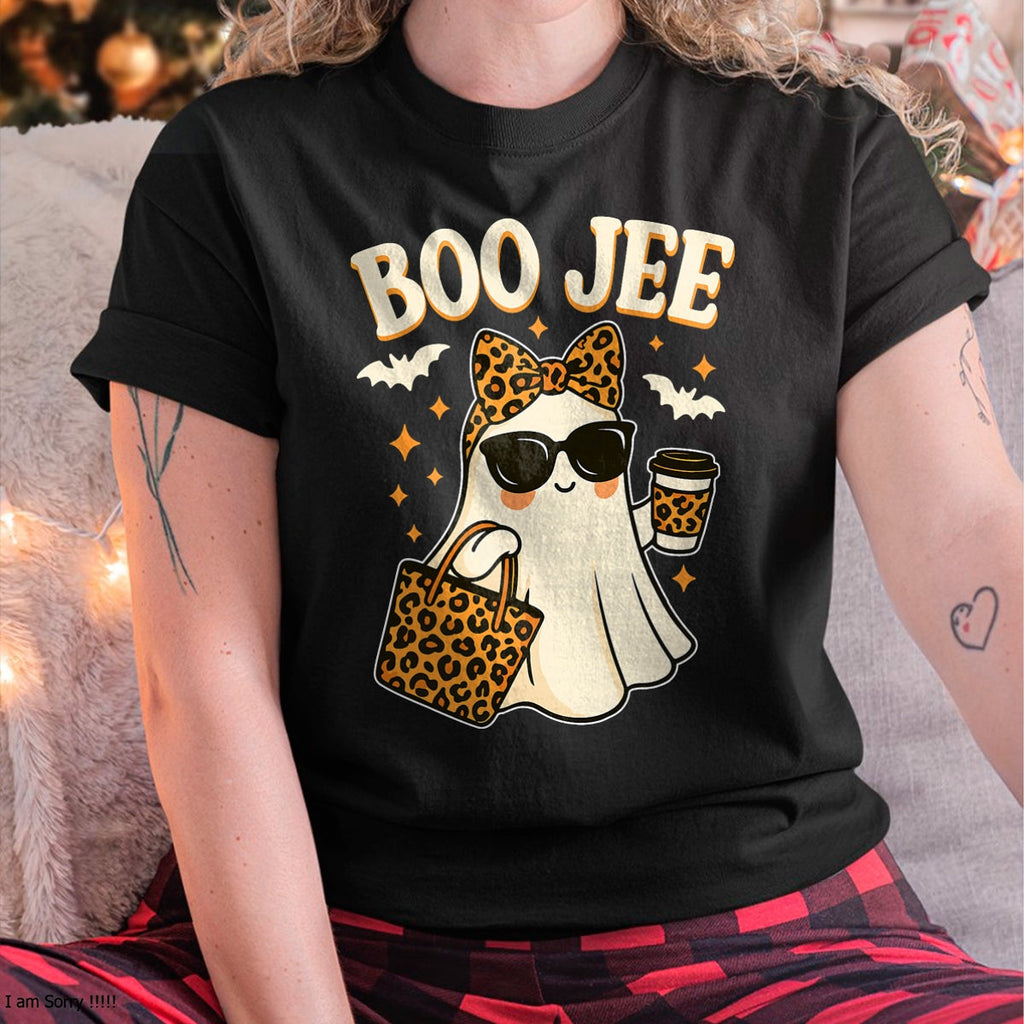 Camiseta Fantasma Boo JEE de Halloween para Mujer y Niña - Camiseta de Halloween Boojie - Camiseta/Sudadera Unisex de Halloween - NGHL00