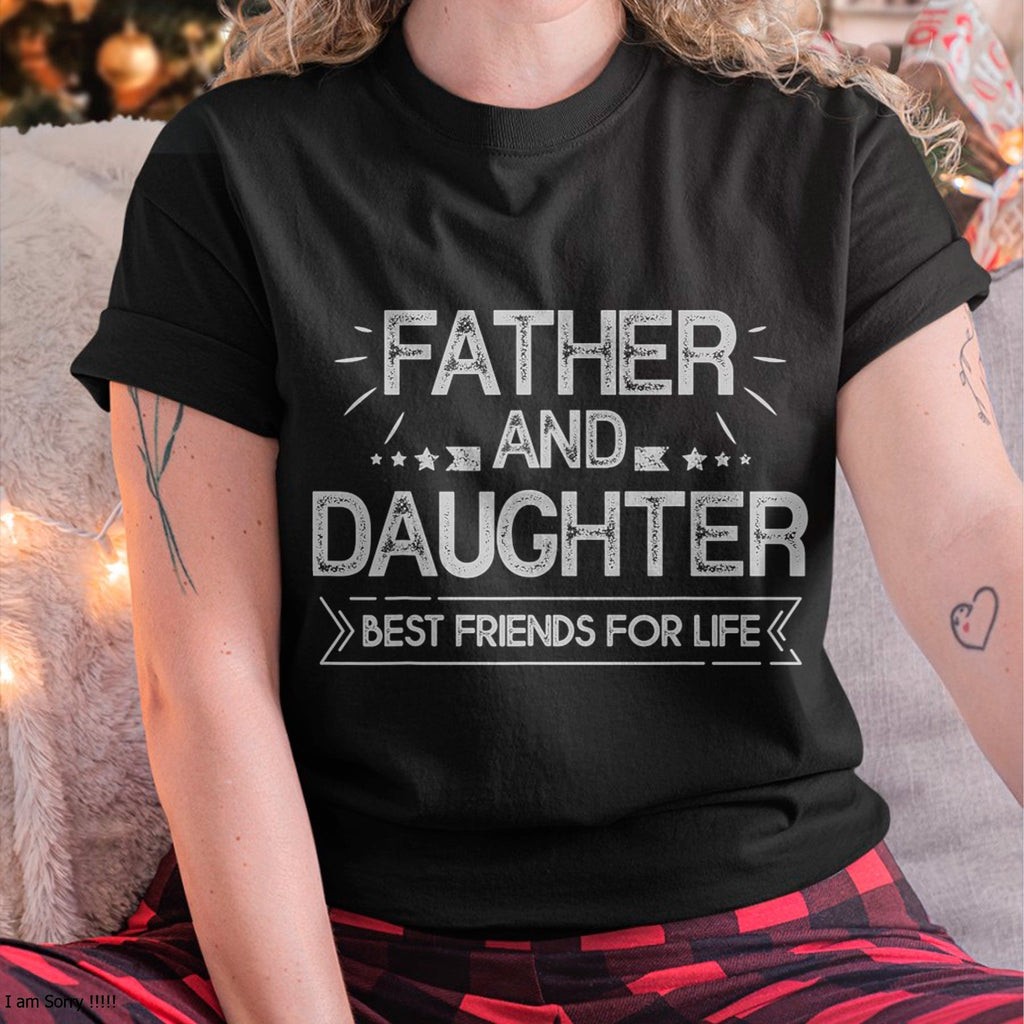 Padre e hija mejores amigos de por vida Camiseta Regalo del Día del Padre - Regalo para hija de papá - Sudadera con capucha NGHL00 (SKU-T1410DD-A02)