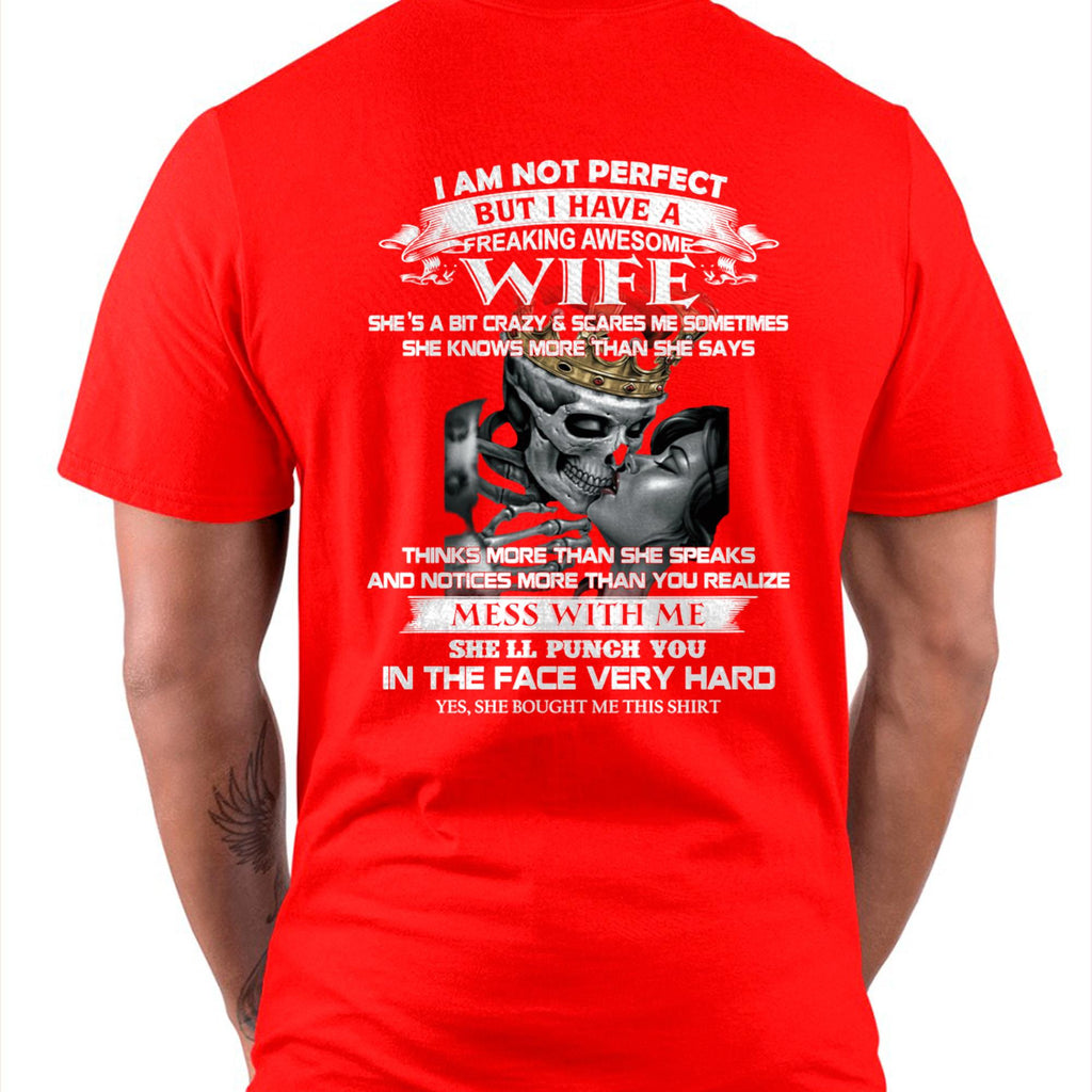 No Soy Perfecto Pero Tengo Una Esposa Jodidamente Asombrosa - Regalo para Esposo de Parte de su Esposa - NGHL00 (SKU06-34-00)